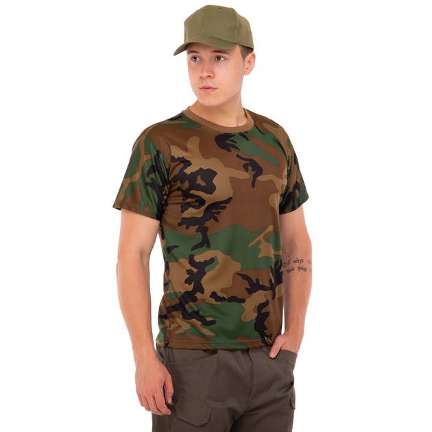 Літня футболка чоловіча тактична Jian 9184 розмір 2XL (52-54) Піксель - зображення 1