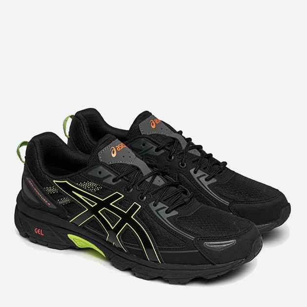 Чоловічі кросівки ASICS Gel-Venture 6 1203A245-002 42.5 27 см Чорні з салатовим (4550456207479) - зображення 2