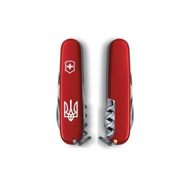 Ніж Victorinox Camper Ukraine Red "Тризуб білий" (1.3613_T0010u) - зображення 2