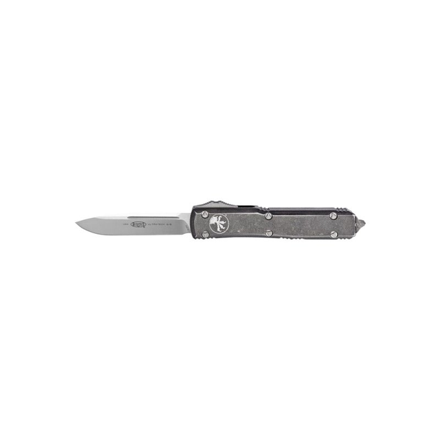 Нож Microtech Ultratech Drop Point Stonewash Distressed Black (121-10DBK) - изображение 1