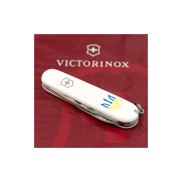 Нож Victorinox Spartan Ukraine White "Тризуб Жовто-Блакитний" (1.3603.7_T0017u) - изображение 2