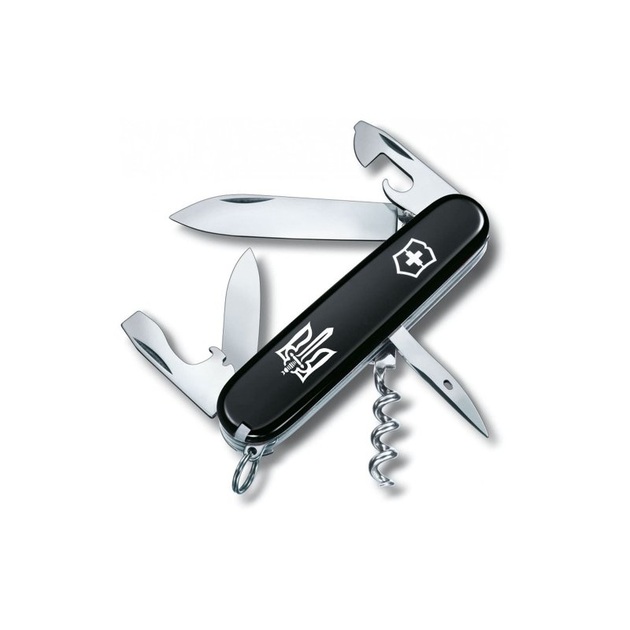 Ніж Victorinox Spartan Ukraine Black "Тризуб ОУН" (1.3603.3_T0300u) - зображення 1