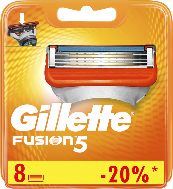 Сменные картриджи для бритья (лезвия) мужские Gillette Fusion5 8 шт ...