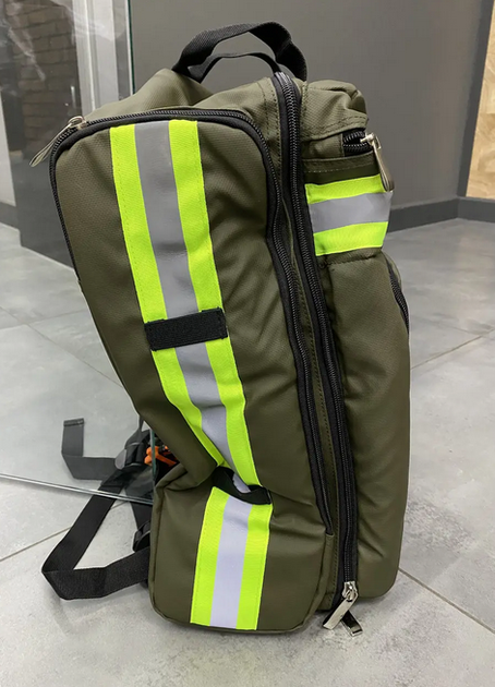 Сумка-рюкзак для военного медика 45 л Оливковый - изображение 2