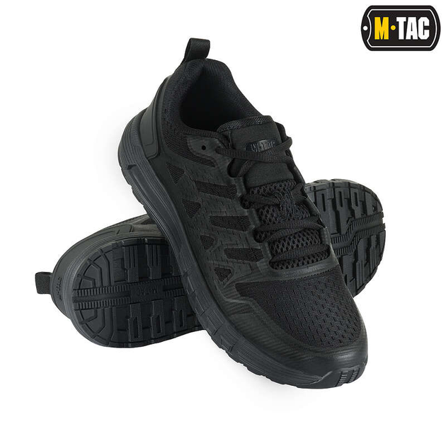 Кросівки тактичні M-TAC SUMMER SPORT BLACK р.40 Чорні - зображення 1