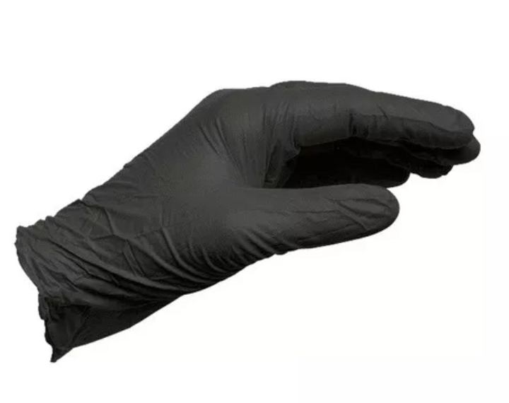 Нитриловые одноразовые перчатки без пудры WURTH XL Черные (899470400) - изображение 1