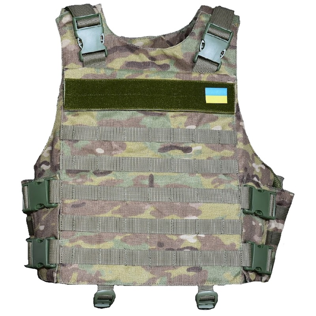 Плитоноска зі встановленням бічного та кевларового захисту Cordura Kirasa KI102 камуфляж - зображення 1