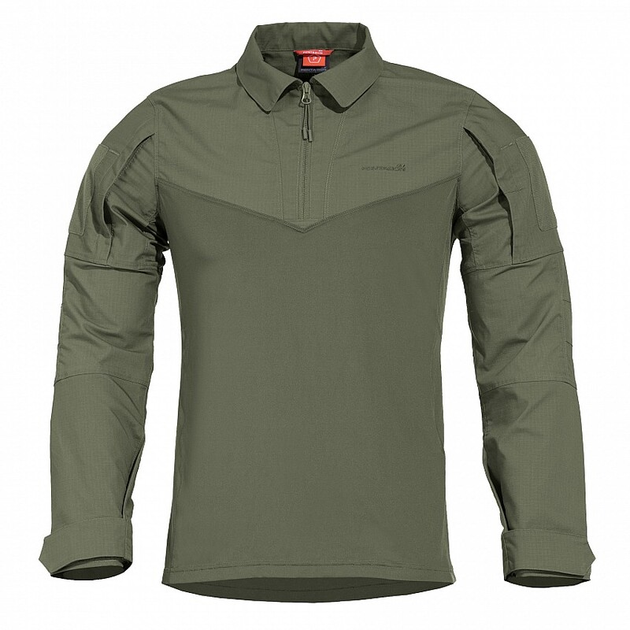Рубашка под бронежилет Pentagon Ranger Tac-Fresh Shirt K02013 Large, Camo Green (Сіро-Зелений) - изображение 1