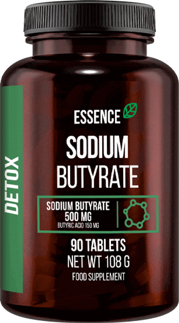Бутират натрію Essence Sodium Butyrate 500 мг 90 таблеток (5902811812658) - зображення 1