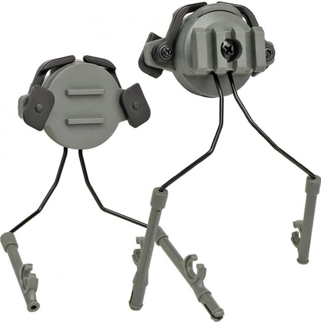 Кріплення адаптер WoSport на каску шолом HL-ACC-43-OD для навушників Peltor/Earmor/Walkers (olive) (HL-ACC-43-OD) - зображення 1