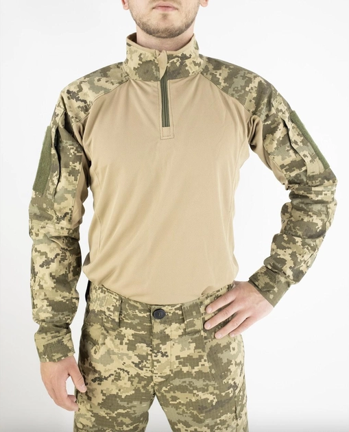 Военный летний костюм (штаны + убакс), рип-стоп пиксель ВСУ, 65/35, койот, размер 58 - изображение 2