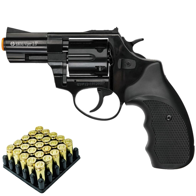 Стартовый револьвер Ekol Viper 2,5" black - изображение 1