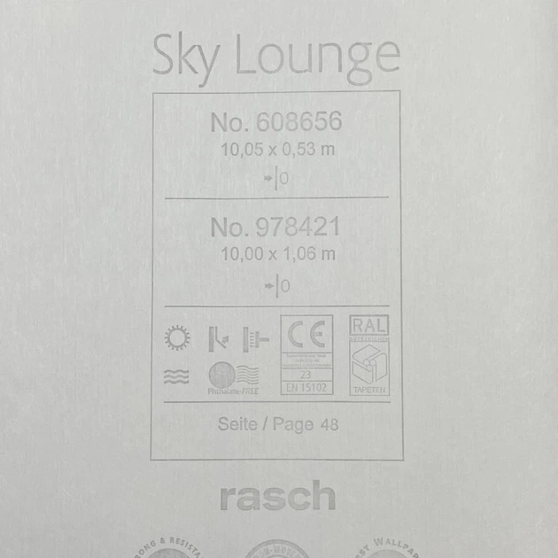 Обои виниловые на флизелиновой основе бежевый Rasch Sky Lounge 1,06 х 10,05м (978421) - изображение 6
