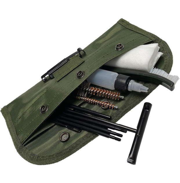 Набор для чистки оружия Lesko GK13 12 предметов в чехле - изображение 2