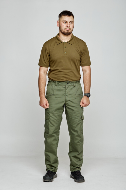 Тактические штаны UKM 56XXL оливковый карго рип стоп - изображение 2
