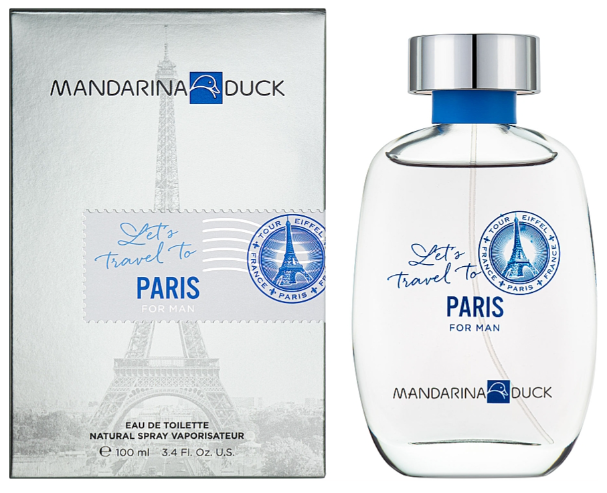Woda toaletowa męska Mandarina Duck Let's Travel To Paris For Man 100 ml (8427395014986) - obraz 1