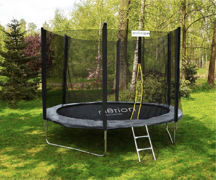 Батут Jumi Motion Sport Line 10ft (305 см) с наружной сеткой Серый ...