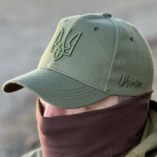 Тактическая кепка Tactic бейсболка с лого Герб Украины Олива (TY-9883-olive) - изображение 1