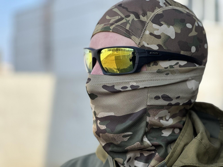 Тактические очки Tactic защитные армейские очки со сменными линзами цвет оправы черный (Еss-Rollbar) - изображение 2