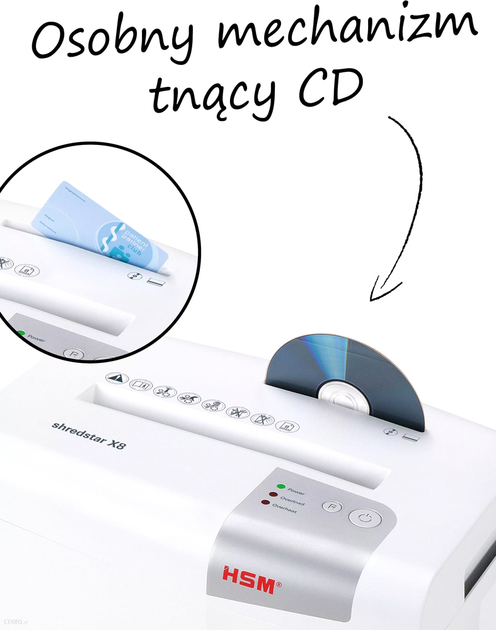 Niszczarka HSM Shredstar X8 (4,5x30) (1044121) - obraz 4