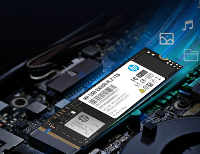 SSD диск HP EX900 1TB NVMe 1.3 M.2 2280 PCIe 3.0 x4 3D V-NAND TLC