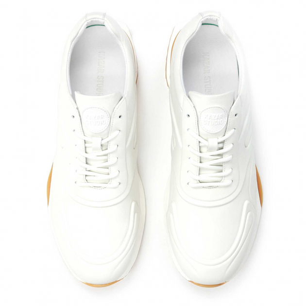 Buty sportowe skórzane na grubej podeszwie do kostki Kazar 59797-01-B6 43 Kremowe (5903387648283) - obraz 4