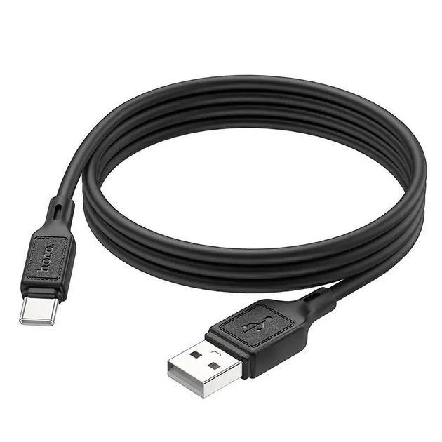 Кабель силіконовий для заряджання та передачі даних USB Type-A - USB Type-C 1 м HOCO X90 Cool 3A Чорний - Фото 1 Кабель силіконовий для заряджання та передачі даних USB Type-A - USB Type-C 1 м HOCO X90 Cool 3A Чорний - зображення 1