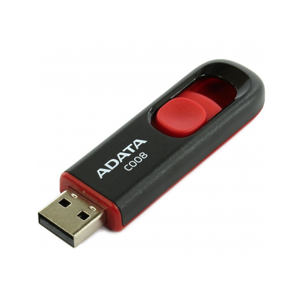 Флешка ADATA C008 64 ГБ USB 2.0 чорна - Фото 6 Флешка ADATA C008 64 ГБ USB 2.0 чорна - изображение 6