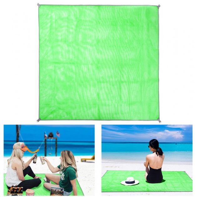 Коврик-подстилка для пикника или моря анти-песок Sand Free Mat 200x200 ...