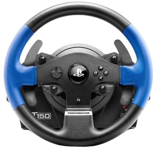 Дротове кермо Thrustmaster T150 Force Feedback Official Sony licensed PC/PS4 Black (4160628) - зображення 1