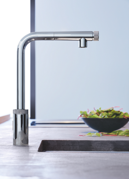 Смеситель-кран кухонный с выдвижным изливом GROHE Minta Smartcontrol 31613000 - изображение 7