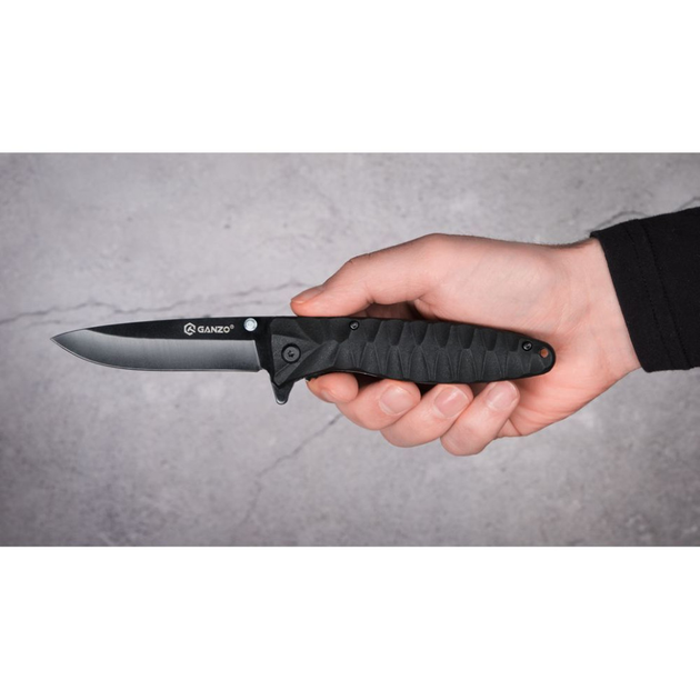 Складной нож Ganzo G620b-1 Черный - изображение 2