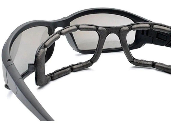 Поляризационные защитные очки маска C5 Polarized со сменными запасными линзами из поликарбоната 1.5 мм со страховыми ремнями и чехлом в комплекте (Kali) - изображение 2