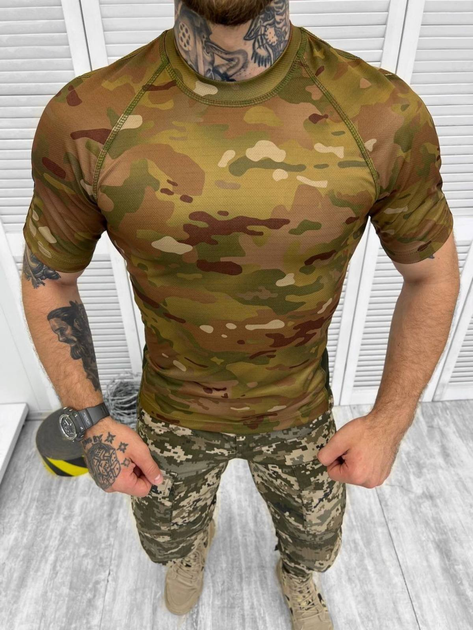 Тактическая футболка стиля военного Elite Multicam L - изображение 1