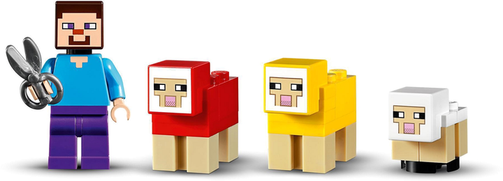 Zestaw klocków LEGO Minecraft Hodowla owiec 260 elementów (21153) - obraz 11