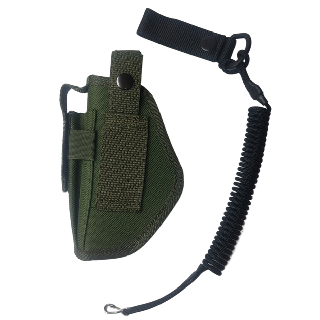 Кобура ВОЛМАС для ПМ с системой крепления Molle с карманом для магазина пиксель + тренчик шнур страховочный - изображение 2
