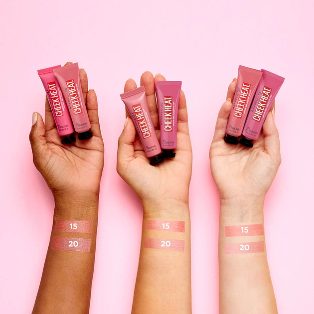 Рум'яна для обличчя Maybelline New York Cheak Heat 20 Рожевий 10 мл (3600531591359) - зображення 4