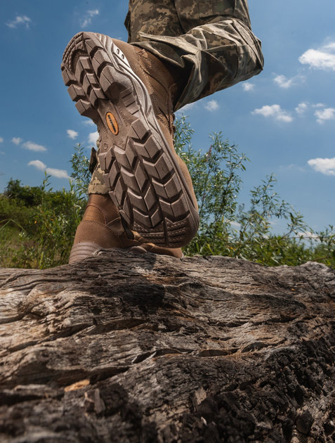 Берцы тактические. Мужские ультралёгкие боевые ботинки Maxsteel Hi-legs Coyote 48 (318мм) коричневые - изображение 2