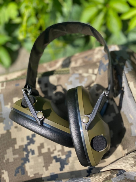 Тактичні навушники CrossEye Tactical 6S Olive - зображення 2