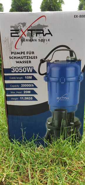 Насос викачування брудної води 3050W, зі шлангом у комплекті - зображення 3