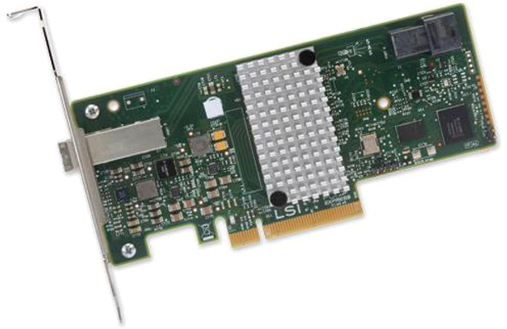 Контроллер RAID Broadcom/LSI HBA SAS 9300-4i4e SAS/SATA PCIe 3.0 12Gb/s (H5-25515-00) - изображение 1