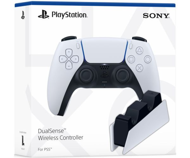 Sony DualSense (White) + Зарядная станция Sony DualSense Charging ...