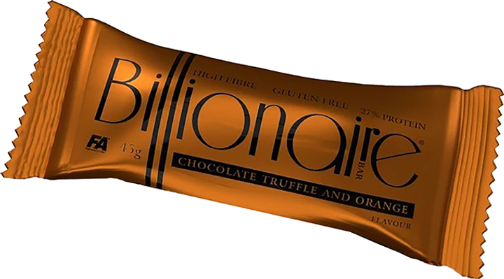 Baton proteinowy FA Nutrition Billionaire Bar 45 g Truflowo-Pomarańczowy (5902448263526) - obraz 1