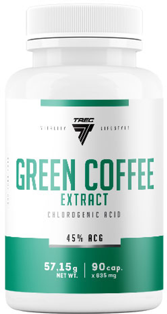 Екстракт зеленої кави Trec Nutrition Green Coffee Extract 90 капсул (5902114041564) - зображення 1