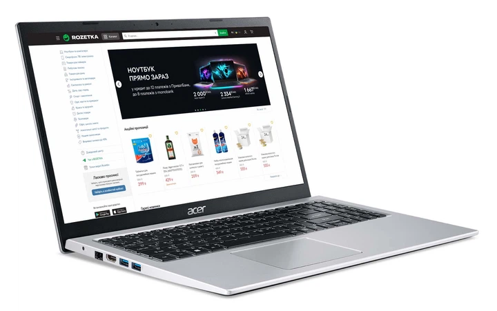 Ноутбук Acer Aspire 3 A315-58-553J (NX.ADDEU.02R) Pure Silver