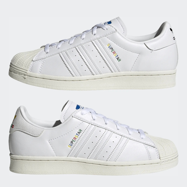 Sneakersy damskie z eko skóry do kostki adidas Originals Superstar WMNS GZ7537 42 (8UK) 26.5 cm Białe (4064047180503) - obraz 9