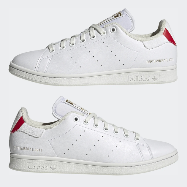 Sneakersy damskie z eko skóry do kostki adidas Originals Stan Smith H03223 40.5 (7UK) 25.5 cm Białe (4064047406696) - obraz 9