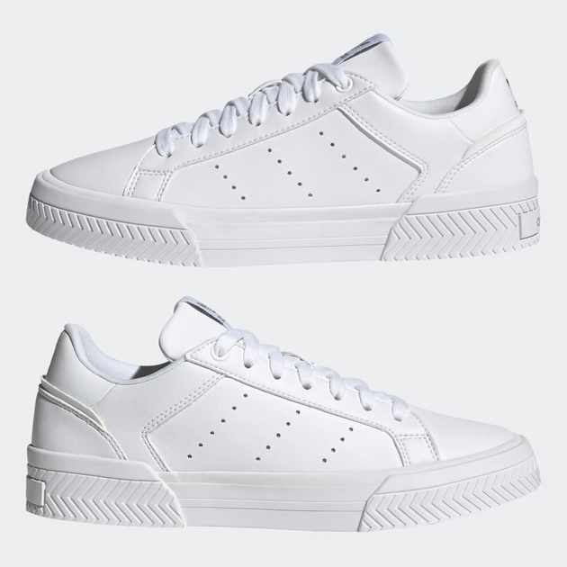 Жіночі кеди низькі adidas Originals Court Tourino H05280 37.5 (4.5UK) 23 см Білі (4064047124040) - зображення 8