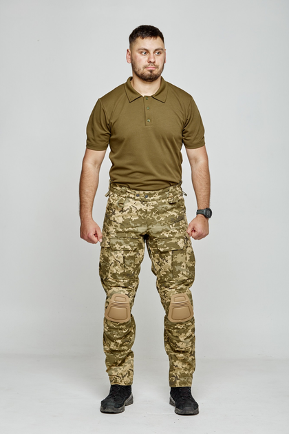 Тактичні штурмові штани з наколінниками КОМБАТ 50M піксель - зображення 2