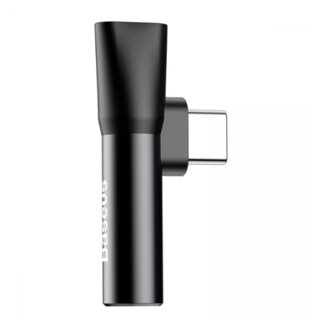 Перехідник AUX Baseus L41 Type-C to Type-C + 3.5mm black CATL41-01 - Фото 1 Перехідник AUX Baseus L41 Type-C to Type-C + 3.5mm black CATL41-01 - зображення 1